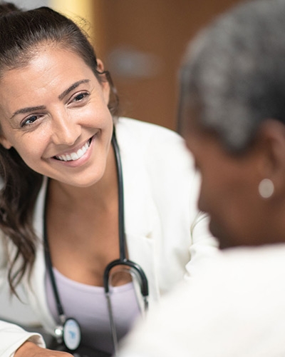 Female Doctor and Patient